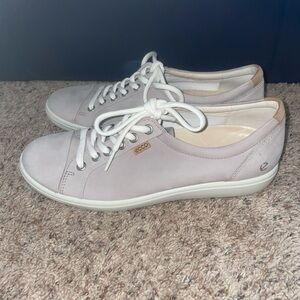 ecco Soft 7 Tan / Beige Women's Nubuck Sneakers US 9 - 9.5 EU 40